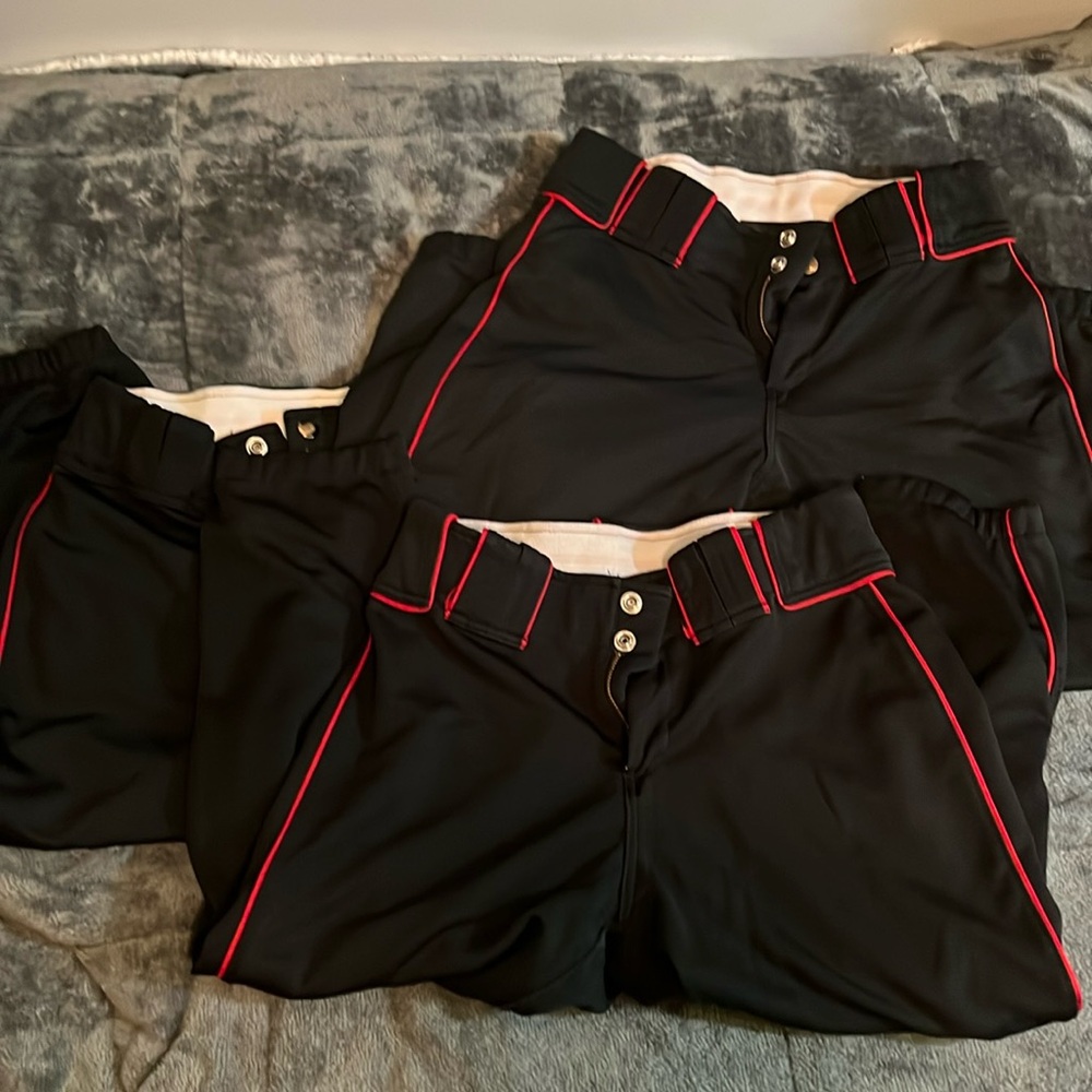 Women’s black Boombah softball pants